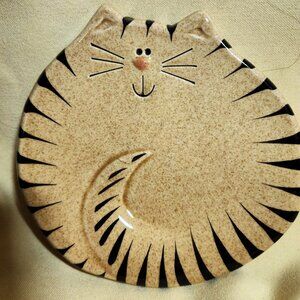 Vintage Cat Dish by August Ceramics SHIPS FREE
